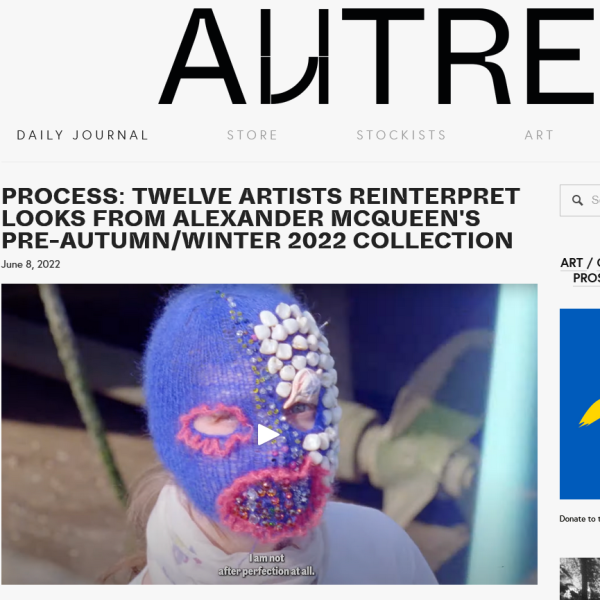 Autre Process Twelve Artists Reinterpret Looks From Alexander McQueen's Pre-Autumn_Winter 2022 Collection Autre Magazine